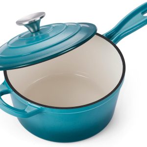 Enameled Cast Iron Soup Pot with Lid