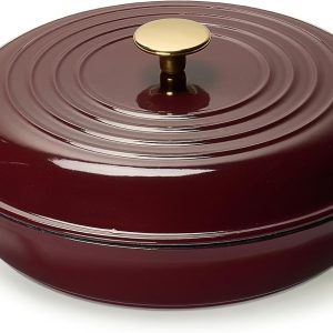 Fig-Colored Enameled Cast Iron Braiser